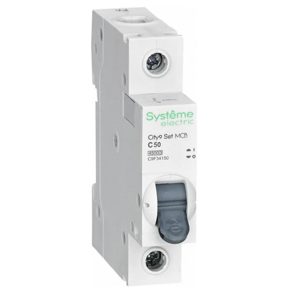 Картинка Выключатель автоматический 1п 50А С 4.5kA 230В City9 Set Systeme Electric