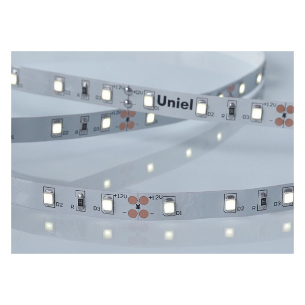 Картинка Светодиодная лента Uniel ULS-M11-2835-60LED/m-8mm-IP20-DC12V-4,8W/m-5M-6500K PROFI