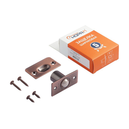 Картинка Защелка межкомнатная ЗШ2 Старая медь НОРА-М