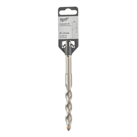 Картинка Бур 14х160 мм SDS-plus 2 грани CONTRACTOR Milwaukee