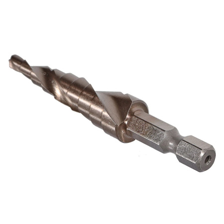 Картинка Сверло ступенчатое по металлу 4-12 мм спираль кобальт Sturm
