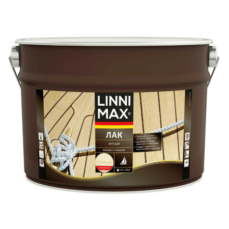Лак яхтный Глянцевый 9 л Linnimax
