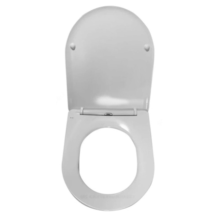 Картинка Сиденье для унитаза дюропласт микролифт Белое Circulo Selena C101WG
