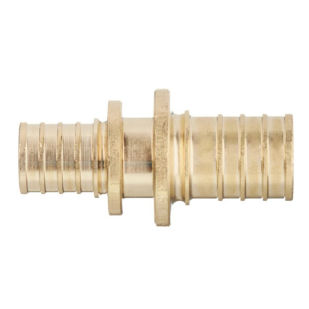 Картинка Муфта переходная 25х20 мм латунь для труб из сшитого полиэтилена аксиальный STOUT