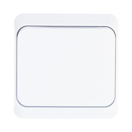 Картинка Переключатель одноклавишный Schneider ЭТЮД наружный Белый BA10-004B