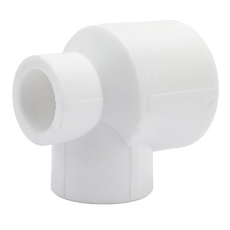 Картинка Тройник переходной 32х25х20 мм полипропиленовый PPR Белый Valfex