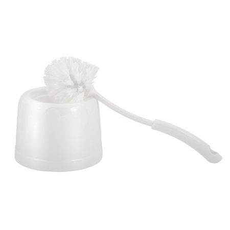 Картинка Ершик для унитаза Rock'n'Roll напольный с подставкой Белый Spin&Clean