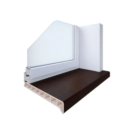 Картинка Подоконник ПВХ Moeller LD-S30 размер 150х30х6000 мм Венге матовый