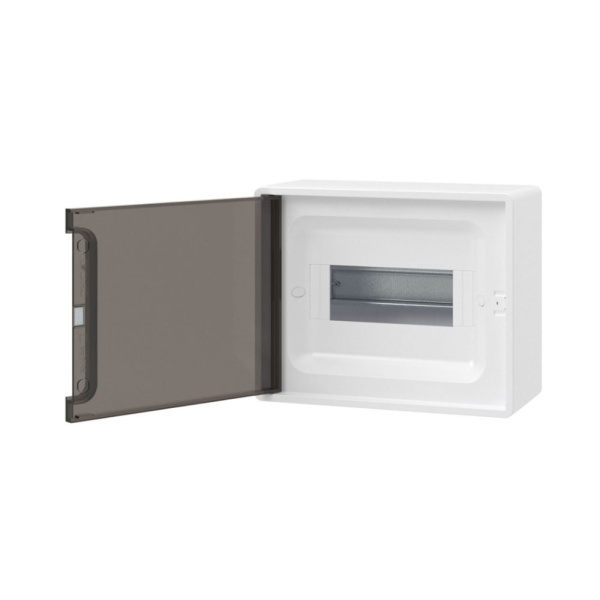 Картинка Корпус пластиковый настенный FRAME ЩРН-П-8 IP41 тонированная дверь F08W1WD DKC