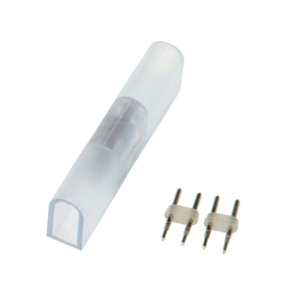 Картинка Соединитель прямой UTC-K-12/N21 CLEAR 010 POLYDAG под гибкий НЕОН ULS-N21 два контакта