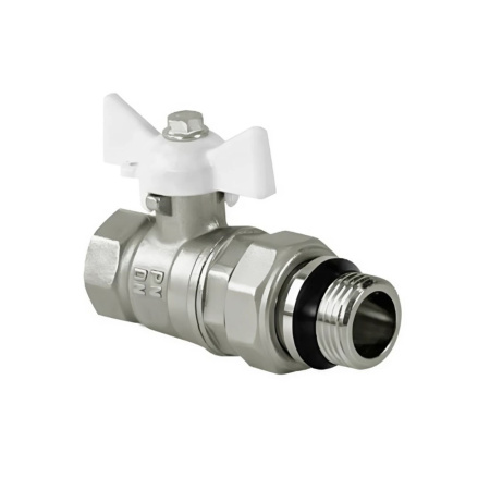 Кран шаровой 3/4" ВР/НР американка с резиновым кольцом бабочка VALFEX