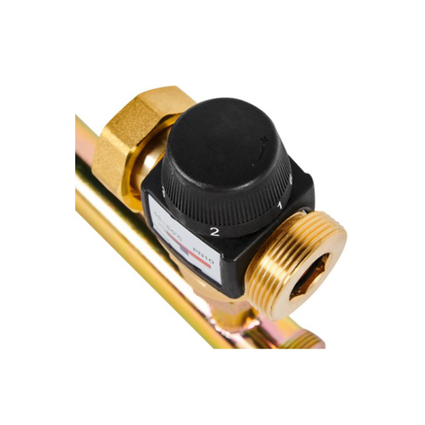 Картинка Насосная группа с термостатическим смесительным клапаном 35-60°С 1 без насоса в теплоизоляции Rommer