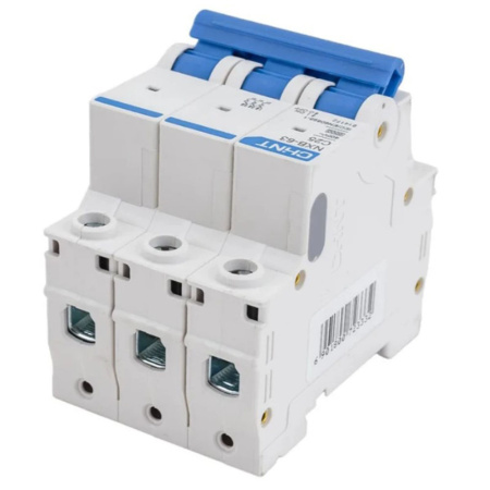 Картинка Выключатель автоматический модульный 3п C 25А 6кА NXB-63 CHINT