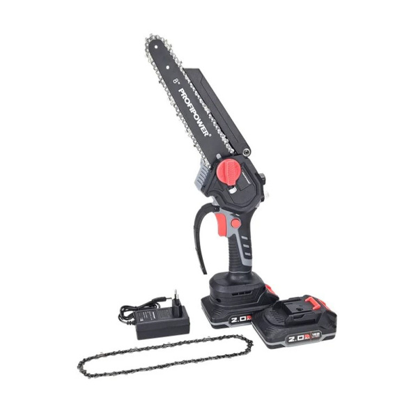 Картинка Пила цепная аккумуляторная бесщеточная 20 cм 8" PROFIPOWER MKGSH-18V