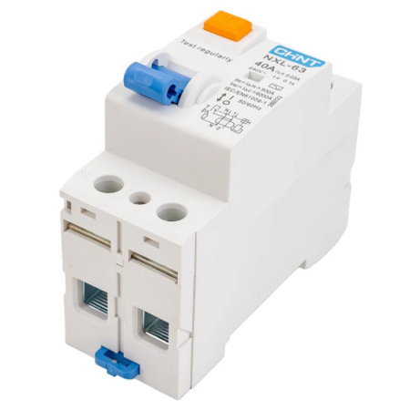 Картинка Выключатель дифференциального тока (УЗО) 2п 40А 30мА тип AC NXL-63 6кА CHINT 