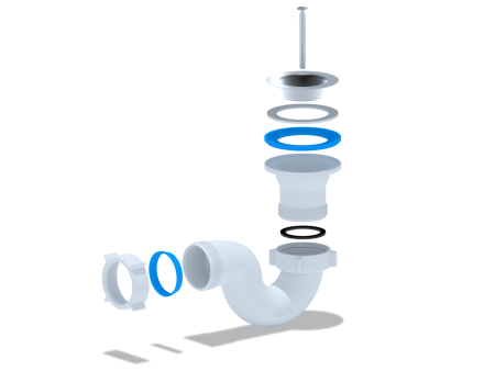 Картинка Сифон для душевого поддона 40 Ани Пласт E 110