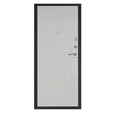 Картинка Дверь металлическая ДК Теплолюкс беленый дуб 960х2050 Правая