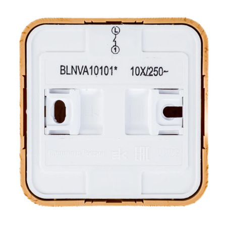 Картинка Выключатель накладной одноклавишный Ясень System electric Blanca