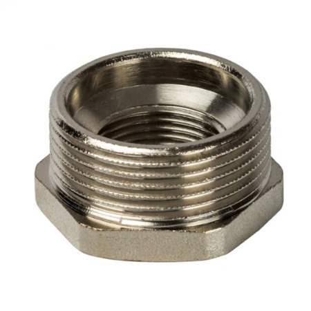 Картинка Футорка НВ 1 1/4"х3/4" никелированная STOUT