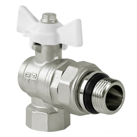 Кран шаровой угловой 1/2" ВР/НР американка с резиновым кольцом VALFEX