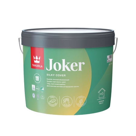 Краска Tikkurila Joker интерьерная моющаяся база С 9 л