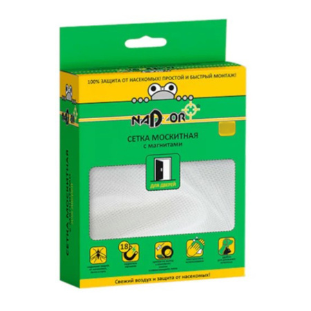 Картинка Сетка москитная 1000х21000 мм для дверей в коробке белая Nadzor