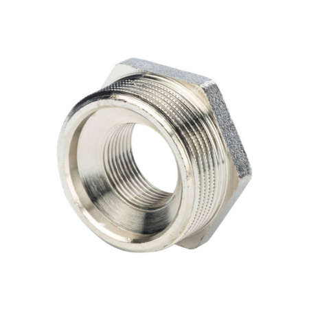 Картинка Футорка НВ 1"х1/2" никелированная STOUT