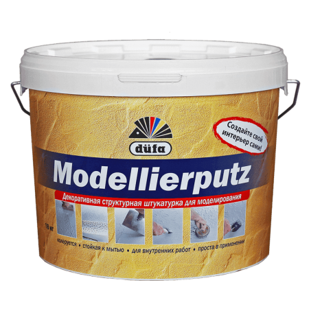 Дюфа короед 20 кг Белая декоративная штукатурка
