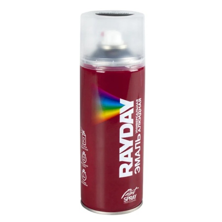 Аэрозоль алкидная Черный Матовый RAL 9005 520 мл RAYDAY