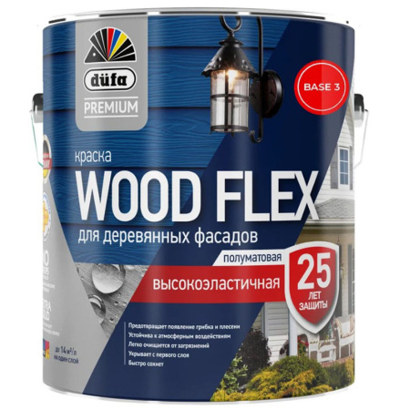 Краска для фасадов база BC прозрачный 2,2 л DUFA Premium Wood Flex