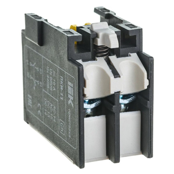 Картинка Приставка ПКИ-11 дополнительные контакты 1з+1р KPK10-11 IEK