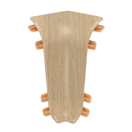 Внутренний угол для плинтуса К55 Комфорт Бук светлый