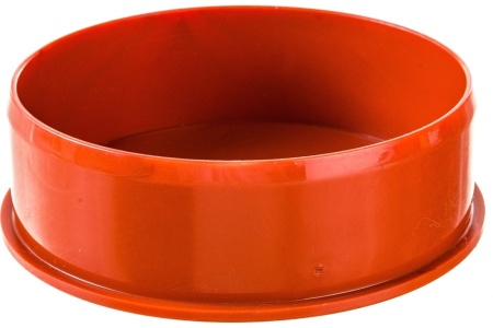 Заглушка Политэк наружная диаметр 110 мм Оранжевый