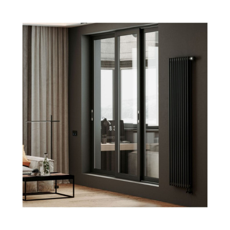 Картинка Трубчатый дизайн-радиатор 6 секции Черный 12 м² Royal Thermo Insignia VC2180