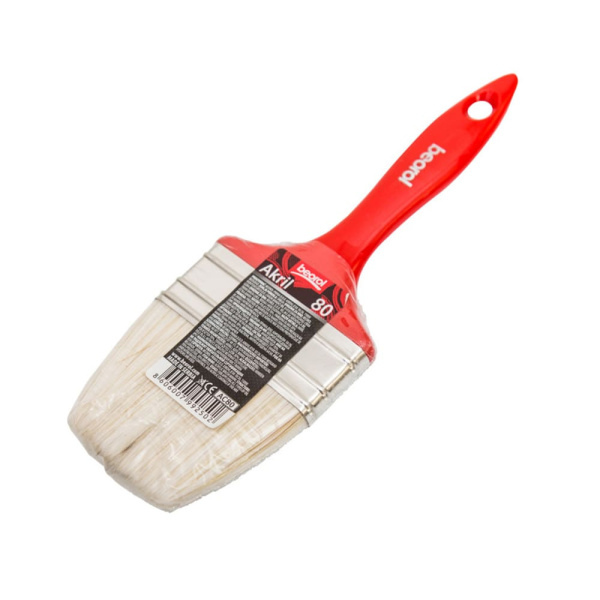 Картинка Беорол кисть плоская АКРИЛ 80 мм 