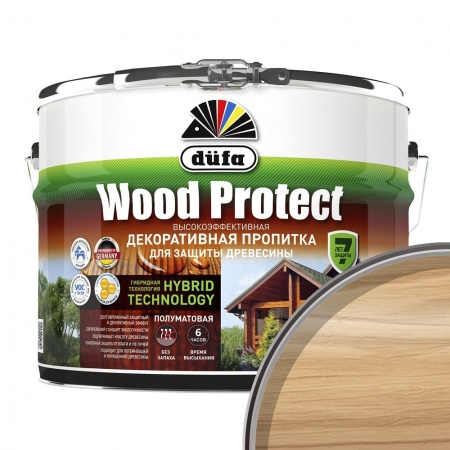 Пропитка декоративная для дерева Dufa Wood Protect Дуб 10 л