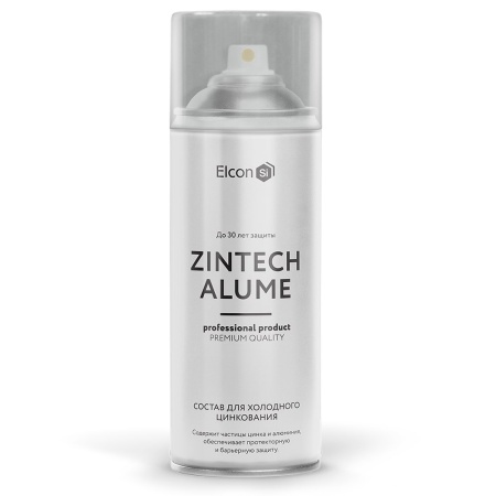 Аэрозоль Elcon Zintech Alume 520 мл содержит алюминевую пудру