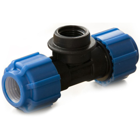 Картинка Тройник переходной ПНД внутренняя резьба 20х1/2"х20 ТПК-АКВА Политэк