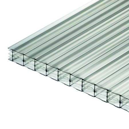 Поликарбонат сотовый 6000х2100х4мм Прозрачный Актуаль БИО