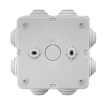 Картинка Коробка распределительная КМР-030-031 прямого монтажа 85х85х40 8 ввод Серая IP55 EKF