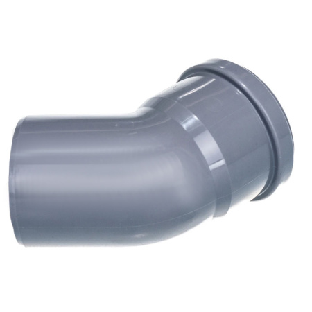Картинка Отвод Ø 75х45° для внутренней канализации Серый Политэк