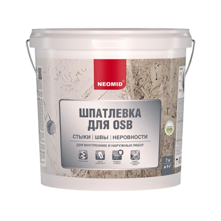 Неомид шпатлевка 7 кг для плит ОСП проф