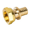Переходник с накидной гайкой латунь 16xG 1/2 для сшитого полиэтилена аксиальный STOUT