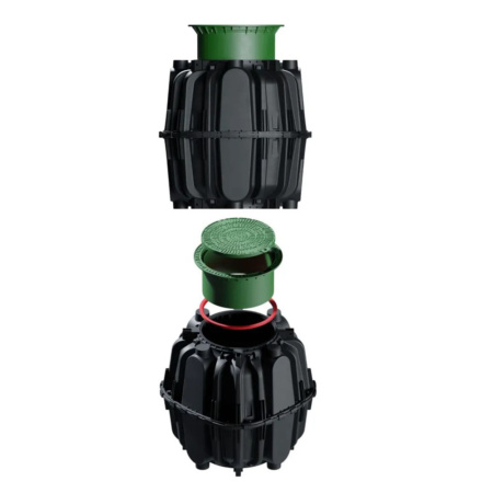 Картинка Колодец полимерный универсальный 1200-1300/1500 мм 1,3 м³ AQUASTOK