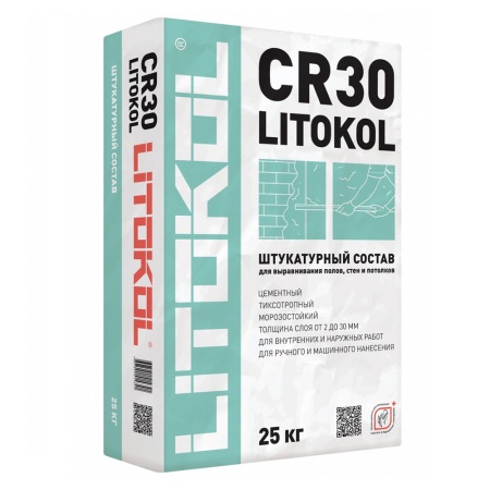 Литокол CR 30 универсальная ремонтная смесь 25 кг