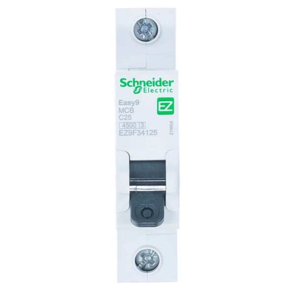 Картинка Выключатель автоматический однополюсный 25А С 4.5 кА Schneider EASY9