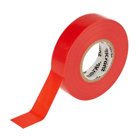 Картинка Изолента ПВХ профессиональная 19х0.18 мм 20 м Красная KRANZ