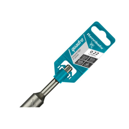 Картинка Бур 22х210 мм SDS-plus 4 грани RENNBOHR Quadro