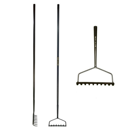 Картинка Грабли с увеличенным захватом цельнометаллические 8 зубов ARRIVA