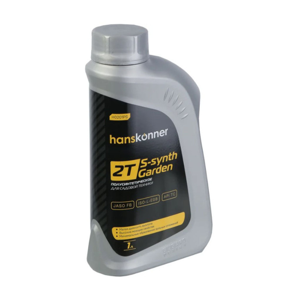 Картинка Масло 2Т красное Полусинтетическое 1л Hanskonner